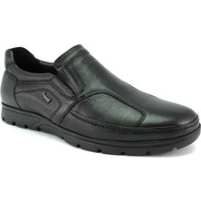 Forelli 32606 Erkek Siyah Deri Comfort Ayakkabı
