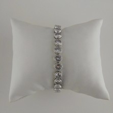 Modamugo Zirkon Taşlı Suyolu Bileklik - Rodyum