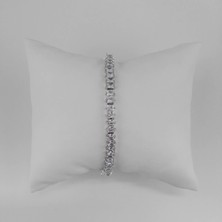 Modamugo Zirkon Taşlı Suyolu Bileklik - Rodyum