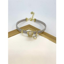 Modamugo Charm Model Zirkon Taşlı Hasır Bileklik