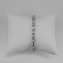 Modamugo Zirkon Taşlı Suyolu Bileklik - Rodyum