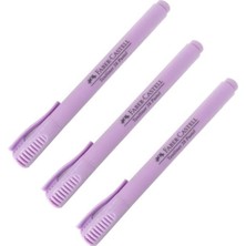 Faber-Castell 38 Textliner Kalem 3'lü Pastel Mor