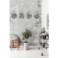 Darkstil Antik 4 Element Metal Tablo