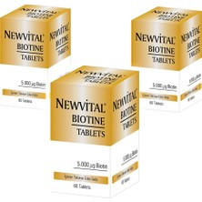 Newvital Biotin 60 Tablet x 3 Adet