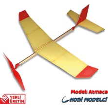 Hobi Modelci Lastik Motorlu Model Uçak Maket Uçak - Atmaca