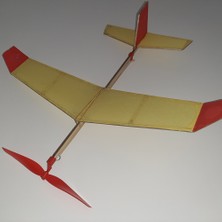 Hobi Modelci Lastik Motorlu Model Uçak Maket Uçak - Atmaca