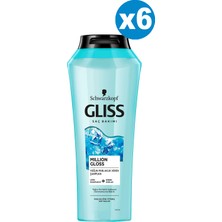 Gliss Million Gloss Şampuan 400 ml x 6 Adet