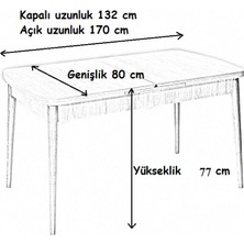 MyMassa Elit Trend Carrara Masa Takımı-  6 Gold Sandalye + Mutfak Masası