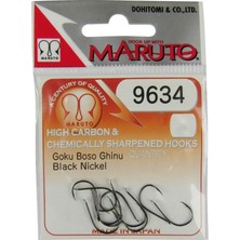 Maruto 9634-BN Gokuboso Curved Black Nikel Olta Iğnesi