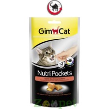 Gimcat Nutripockets Kedi Ödülü Somon Lezzeti 60 gr Omega 3&6 ile Bağışıklık Güçlendirici
