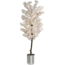 Nettenevime Yapay Ağaç Japon Kiraz Çiçeği Bahardalı Ağacı Gür Yapraklı Pembe Açık 170CM