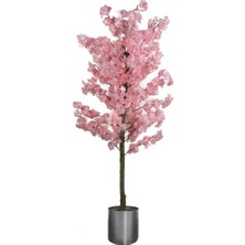 Nettenevime Yapay Ağaç Japon Kiraz Çiçeği Bahardalı Ağacı Gür Yapraklı Pembe 170CM