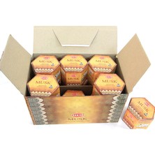 Hem Musk Back Flow Cones 12 Li Paket 480 'li Konik Tütsü