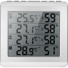 Mbw LCD Dijital Kablosuz İç / Dış Mekan Termometre Higrometre (Yurt Dışından)