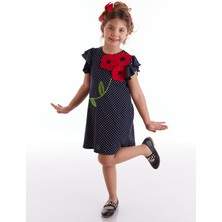 MSHB&G Çiçekler Kız Çocuk Puantiyeli Elbise