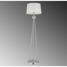 mylights   Krom Lambader Beyaz Başlıklı Modern Lambader