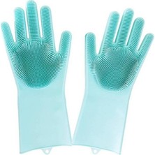 Tamithalat Sihirli Isıya Dayanıklı Silikon Tükenmeyen Bulaşık Eldiven Fırçası Magic Gloves