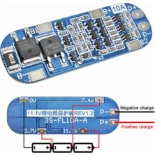 Emay Center 3s 10A 11.1V Bms Pil Koruma Balans Kartı 18650 Lityum Li-Ion Batarya