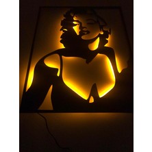 Dekoraven Marilyn Monroe LED Işıklı Tablo