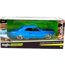 Maisto 1/24 1966 Chevrolet Chavelle Ss 396 Model Araba Mavi