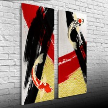 İşsevenler Ying Yang Iki Parça Canvas Tablo (30X70)