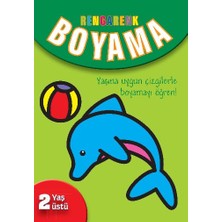 Parıltı Yayınları Cuberdon Books Rengarenk Boyama Kitabı 2 Yaş Üstü Kolektif Yazarlı