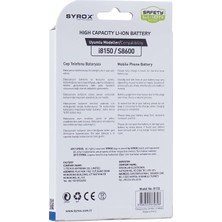 Syrox B133 I8150/S8600 1500 Mah Li-Ion Batarya