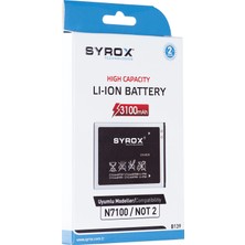 Syrox B139 N7100 Samsung Galaxy Note 2  3100 Mah Li-Ion Batarya