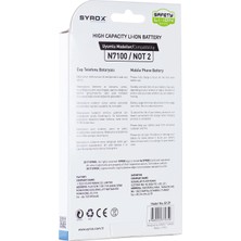 Syrox B139 N7100 Samsung Galaxy Note 2  3100 Mah Li-Ion Batarya