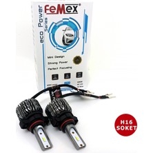 Femex Peugeot 208 LED Xenon Sis Far Ampulu Femex Eco Power H16 PSX24W