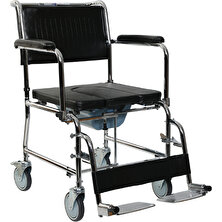 Golfi̇ G-125A Banyo Tuvalet Tekerlekli Sandalye / Commode Wheelchair