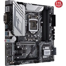 ASUS Prime Z590M-Plus Intel Z590  DDR4 5133 MHz (OC) Lga1200 mAtx Anakart