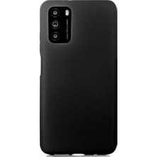 Case 4U Xiaomi Poco M3 Kılıf Klasik Mat Renkli Yumuşak Premier Silikon Siyah