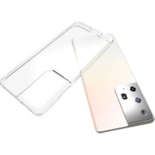 Case 4U Galaxy S21 Ultra Uyumlu Kılıf A+ Şeffaf Lüx Süper Yumuşak 0.3mm Ince Slim Silikon