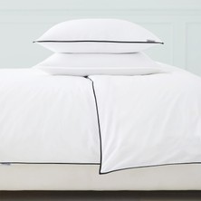 Ritmo Home Basic Sade Siyah Biyeli Otel Serisi Çift Kişilik Nevresim Takımı