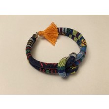 Sanat Harmanı, Otantik Elişi, Unisex, Gemici Düğümü Detaylı Bohem Bileklik.
