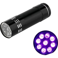 Hobimtek Hd-16 Alüminyum Kasa 9 LED Mini El Feneri Ultra Violet Uv