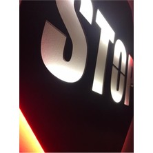 Dekoraven Stop LED Işıklı Mdf Tablo