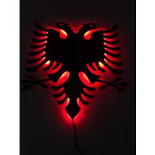 Dekoraven Çift Başlı Kartal Işıklı Tablo