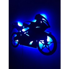 Dekoraven Motorsiklet Işıklı Tablo