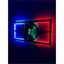 Dekoraven Müzik Plak LED Işıklı Tablo