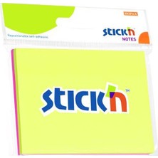 Red Hopax Stickn Yaışkanlı Not Kağıdı 76X102 Mm Yarı Saydam 2 Neon Renk 100 Yaprak 4-2109500-5001