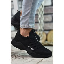 Riccon Unisex Siyah Sneaker Kaymayan Taban ile Konforlu Kullanım 37 Numara