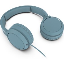 Philips TAH4105 Kablolu Kulak Üstü Kulaklık - 32mm Sürücülü - Güçlü Bas Özellikli -Mavi