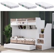 Setay Ranza, Cesur 3lü Yavrulu Ranza, Ceviz + 3 Adet Comfort Yatak