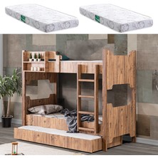 Setay Ranza, MDF Profil Ranza, Avrasya Ayrılabilir Yavrulu Ranza + 2 Adet Comfort Yatak