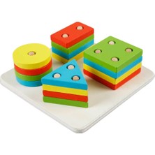 Woody Ahşap Bultak Geometrik Şekil Yerleştirme