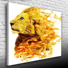 İşsevenler Aslan Kral Canvas Tablo