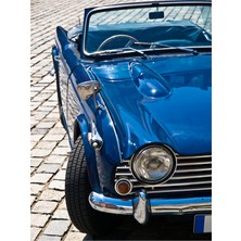 Üstü Açık Klasik Araba Kanvas Tablo