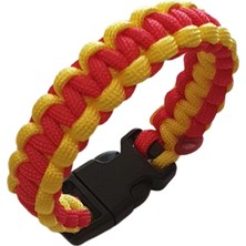 Muson Paracord Taraftar Bileklik #sarı Kırmızı